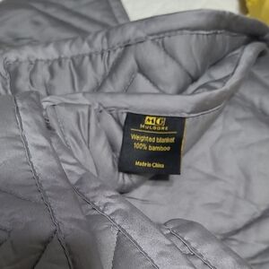 Gray Weighted Bamboo Blanket - Quilted Comfort